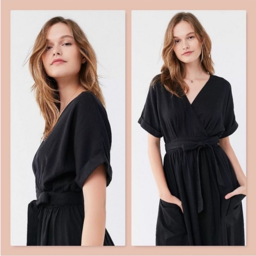 Urban Outfitters Black Wrap Dress